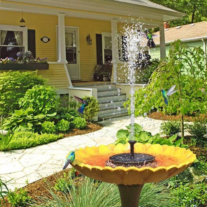 AquaBliss - Fontaine solaire flottante pour bain d’oiseaux | Pompe sans ...
