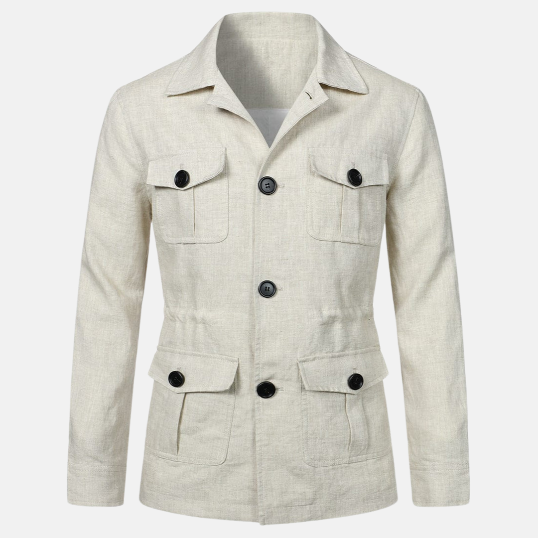 Alexander – Veste classique à manches longues avec plusieurs poches et col