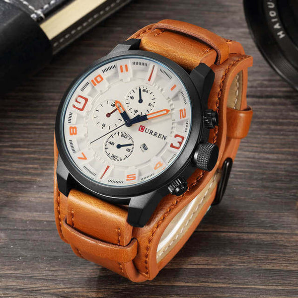 Alden - Montre chronographe avec affichage multifonction et style audacieux