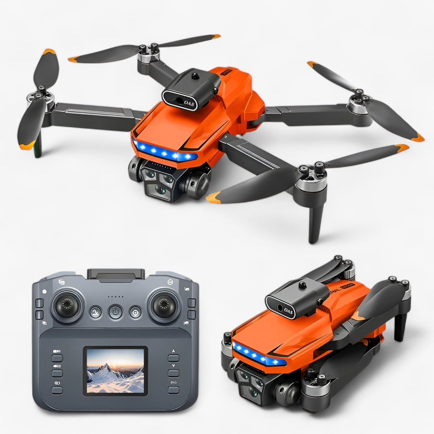 SkyAura - Drone haute performance avec caméra 8K et évitement d'obstacles pour un vol en douceur