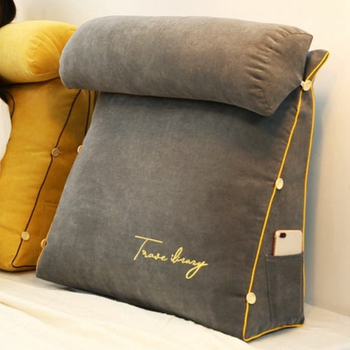 RestEase - Coussin de soutien dorsal triangulaire pour lire en position verticale et se détendre
