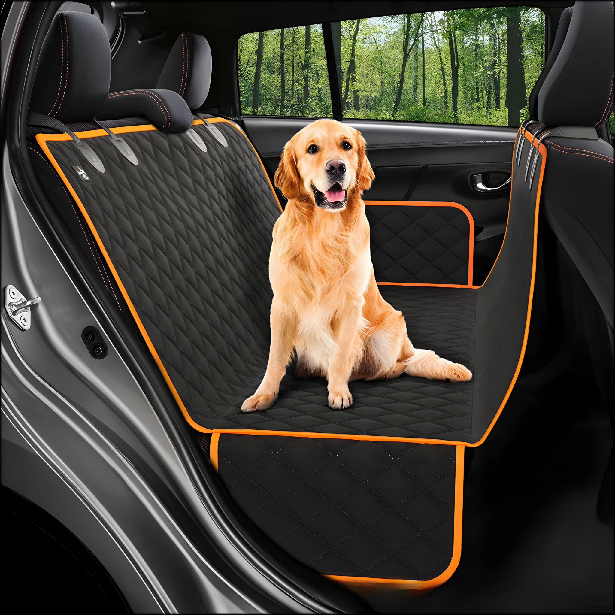PawVoyage - Extension de siège auto rétractable pour chien avec espace supplémentaire et conception stable