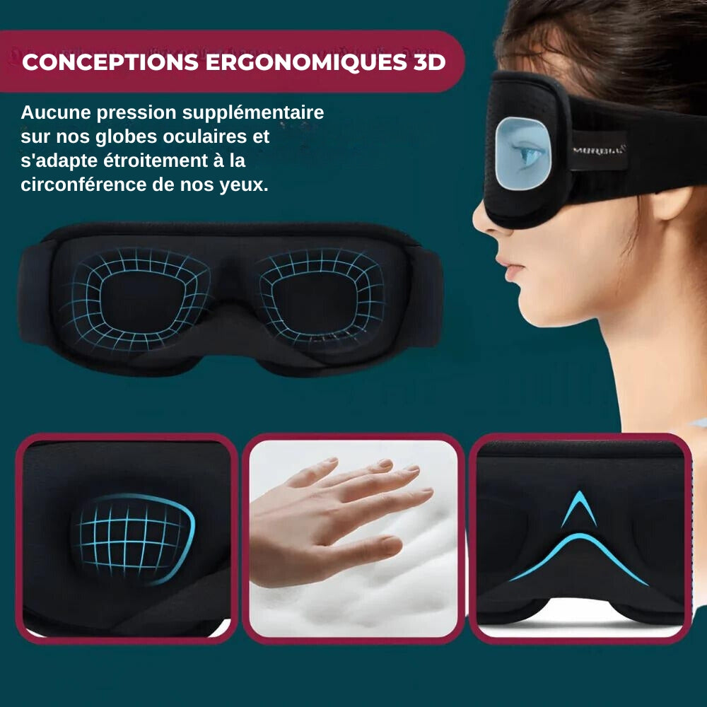 CloudRest - Masque De Sommeil Ergonomique Avec Conception Oculaire Sans Pression