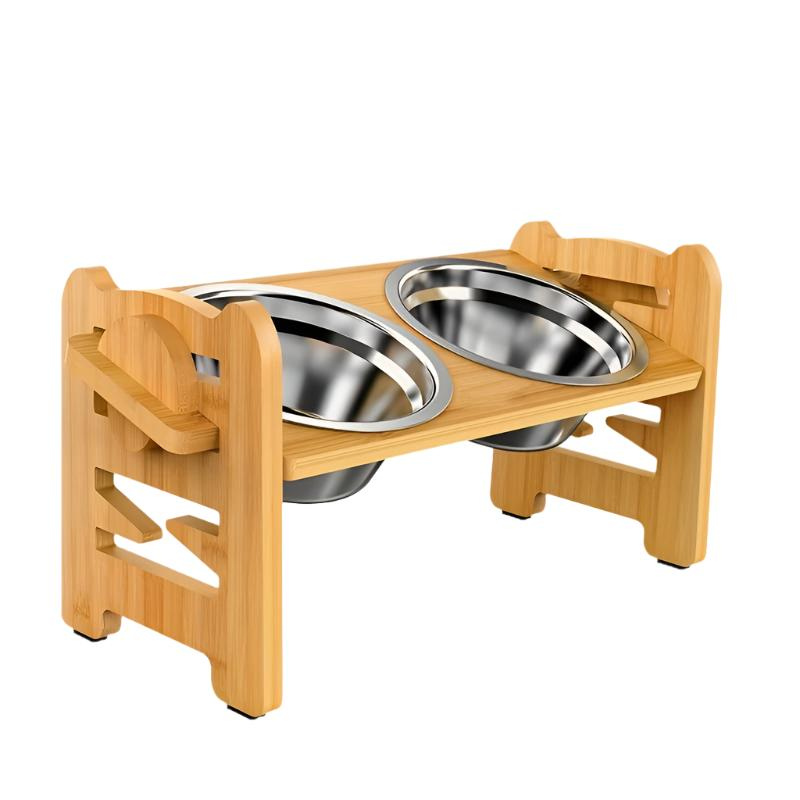 PawNest – Support surélevé antidérapant pour chien avec double gamelle