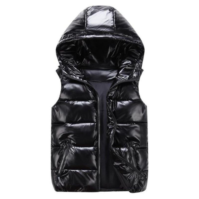 Adam – Veste à capuche élégante sans manches avec fermeture à glissière