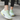 Chaussures de sport compensées à lacets en maille