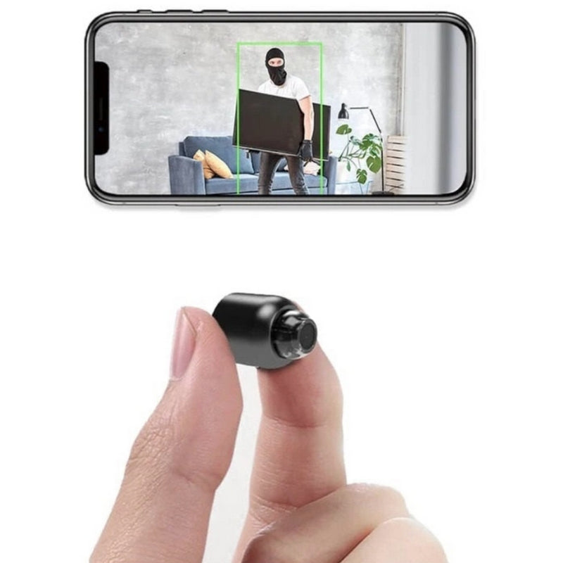HomeGuard - Mini caméra de sécurité Wi-Fi avec alertes en temps réel et clarté de vision nocturne