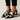 Scarpe donna con tacco stampato e punta affilata