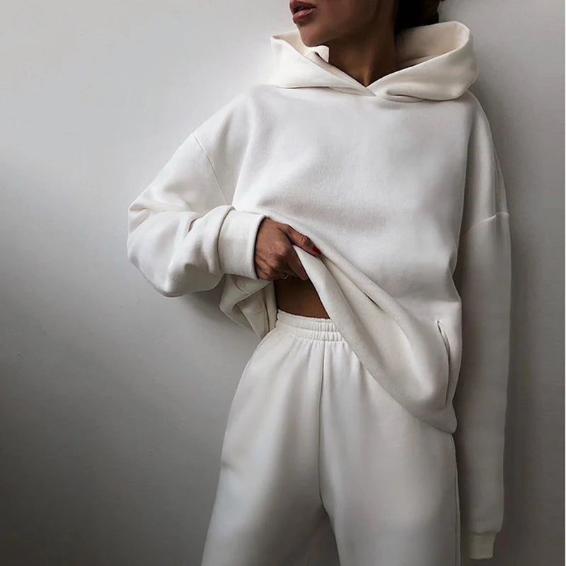 Nora – Ensemble de vêtements d'intérieur élégant avec sweat à capuche et pantalon de jogging