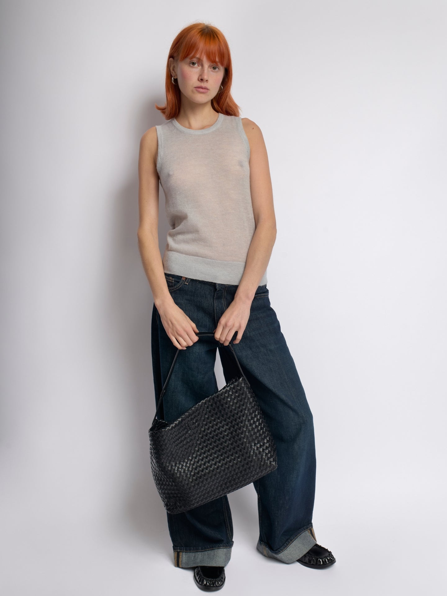 Sabine – Sac bandoulière léger au design tressé et grande capacité