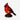 Lampe de bureau LED oiseau cardinal en verre