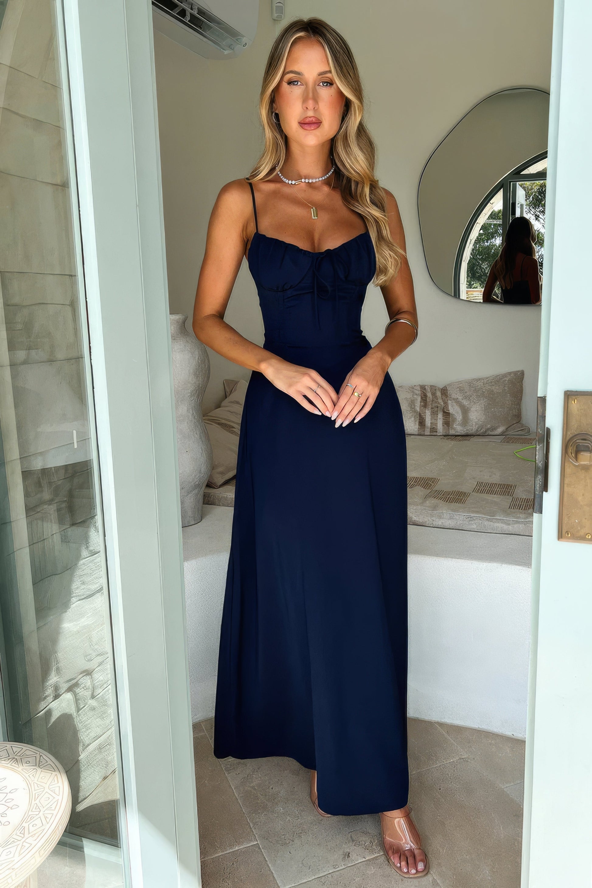 Zeneyda - Robe style corset avec dos à nouer