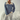 Pull femme ample manches longues col rabattable