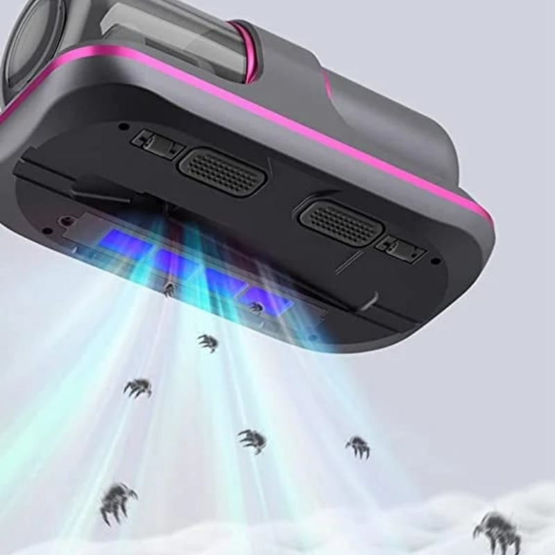 DustEase – Aspirateur Sans Fil pour Matelas avec Stérilisation UV et Forte Puissance d’Aspiration