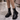 Naira – Chaussures à bout rond avec fermeture éclair latérale et semelle texturée
