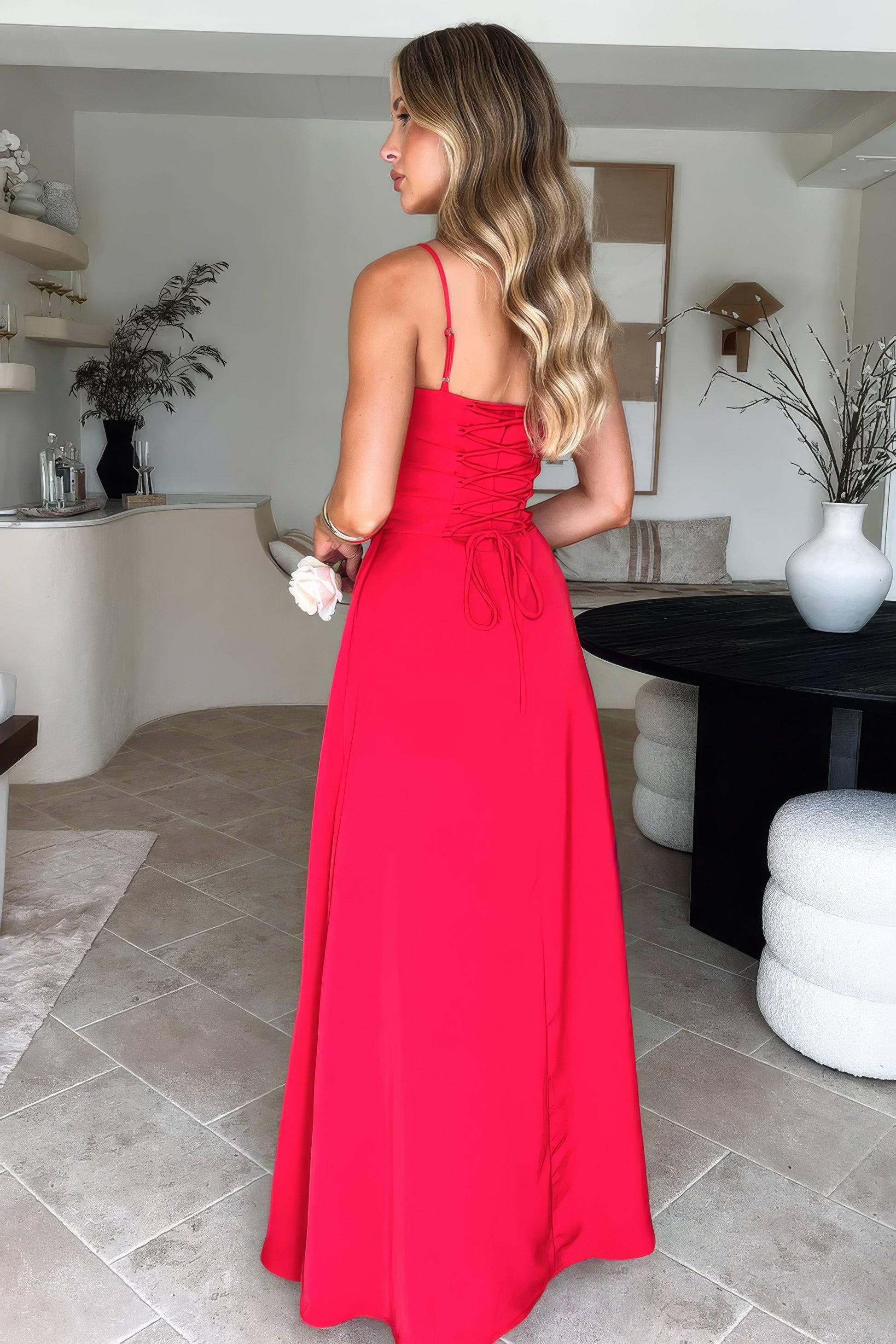 Zeneyda - Robe style corset avec dos à nouer