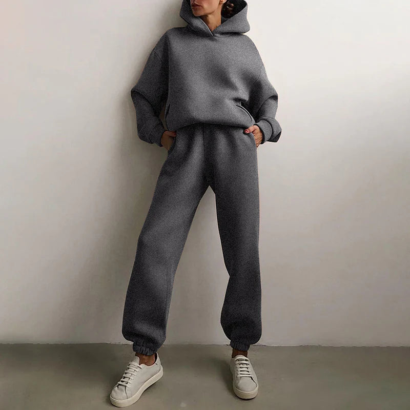 Nora – Ensemble de vêtements d'intérieur élégant avec sweat à capuche et pantalon de jogging