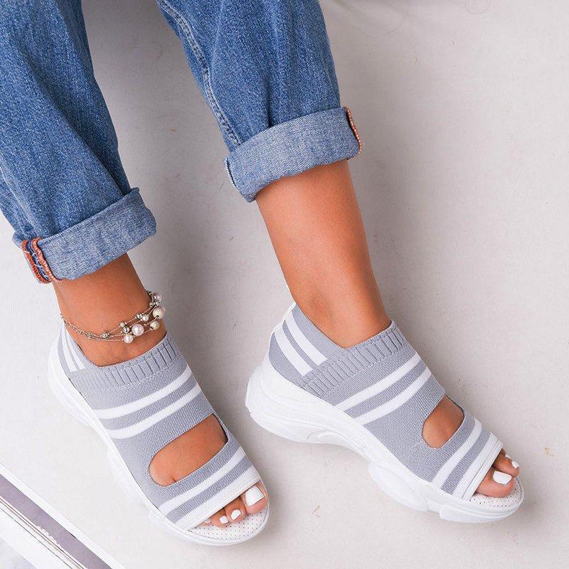Victoria – Sandale tendance à bout ouvert avec un design classique et une coupe décontractée
