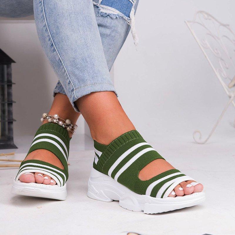 Victoria – Sandale tendance à bout ouvert avec un design classique et une coupe décontractée