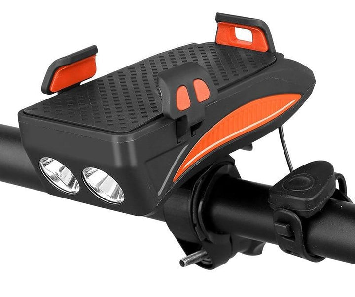 HoldPro - 4-in-1 Support De Téléphone, Powerbank, Lumières Et Klaxon