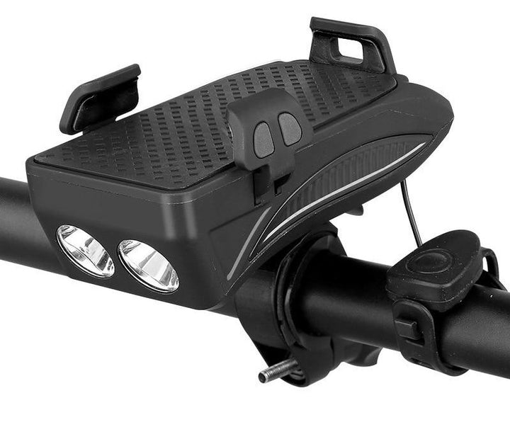 HoldPro - 4-in-1 Support De Téléphone, Powerbank, Lumières Et Klaxon