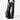 Pantalon en Jean Taille Haute à Jambes Larges avec Poches