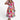 Vestido midi floral con hombros descubiertos