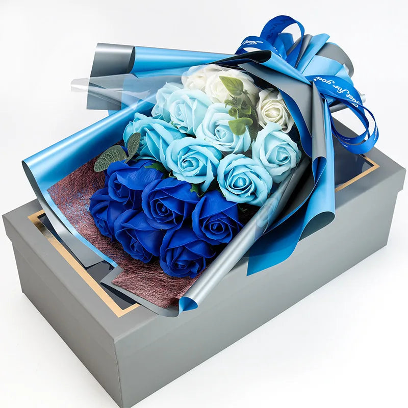 BrightBloom – Bouquet de roses artisanal avec une sélection de fleurs luxuriantes