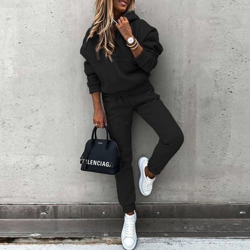 Nora – Ensemble de vêtements d'intérieur élégant avec sweat à capuche et pantalon de jogging