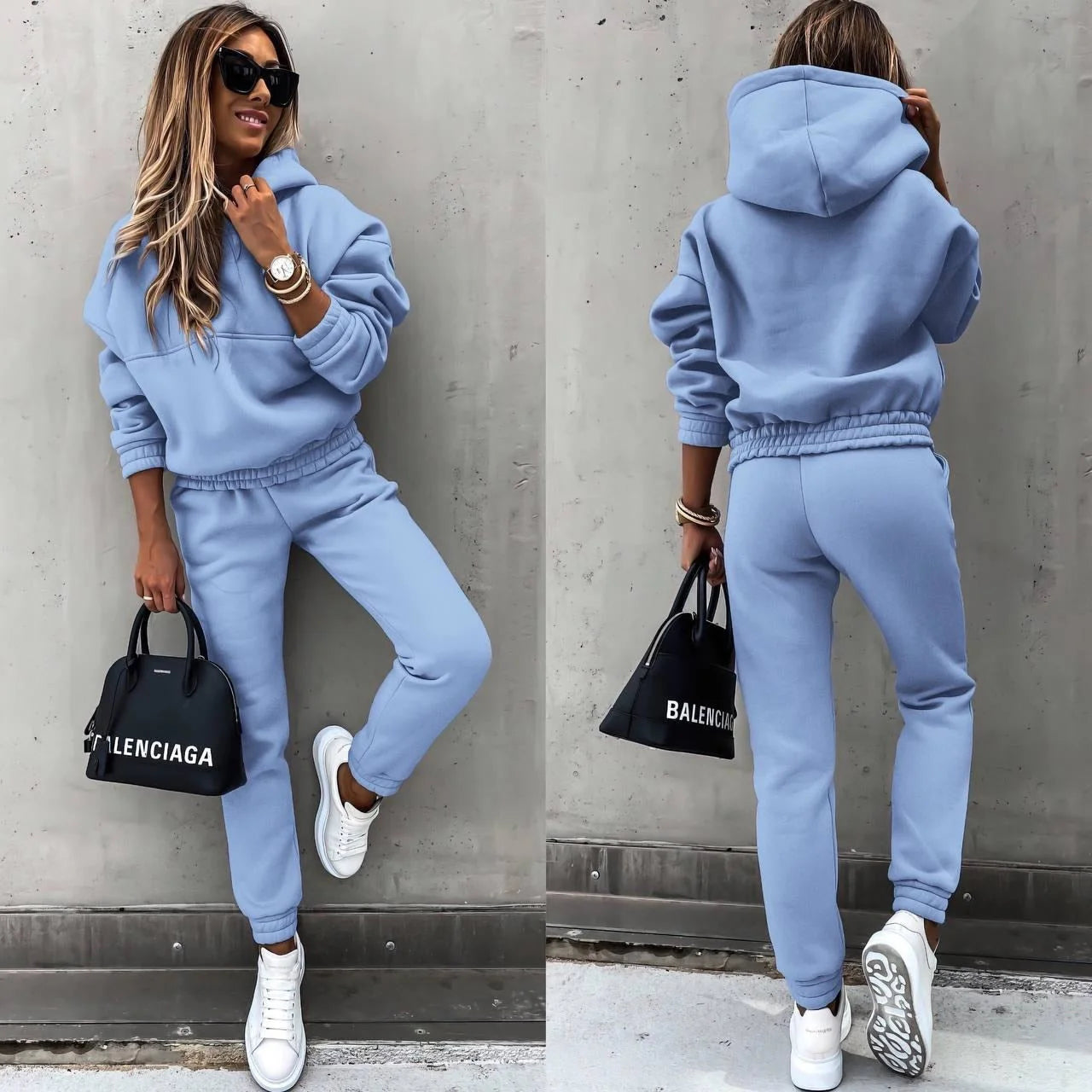 Nora – Ensemble de vêtements d'intérieur élégant avec sweat à capuche et pantalon de jogging