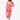 Robe Midi Imprimée à Col V et Manches Longues