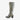 Bottes montantes femme bout pointu talon carré zippées