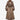 Manteau manches longues en fausse fourrure