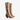 Bottes montantes femme bout pointu talon carré zippées