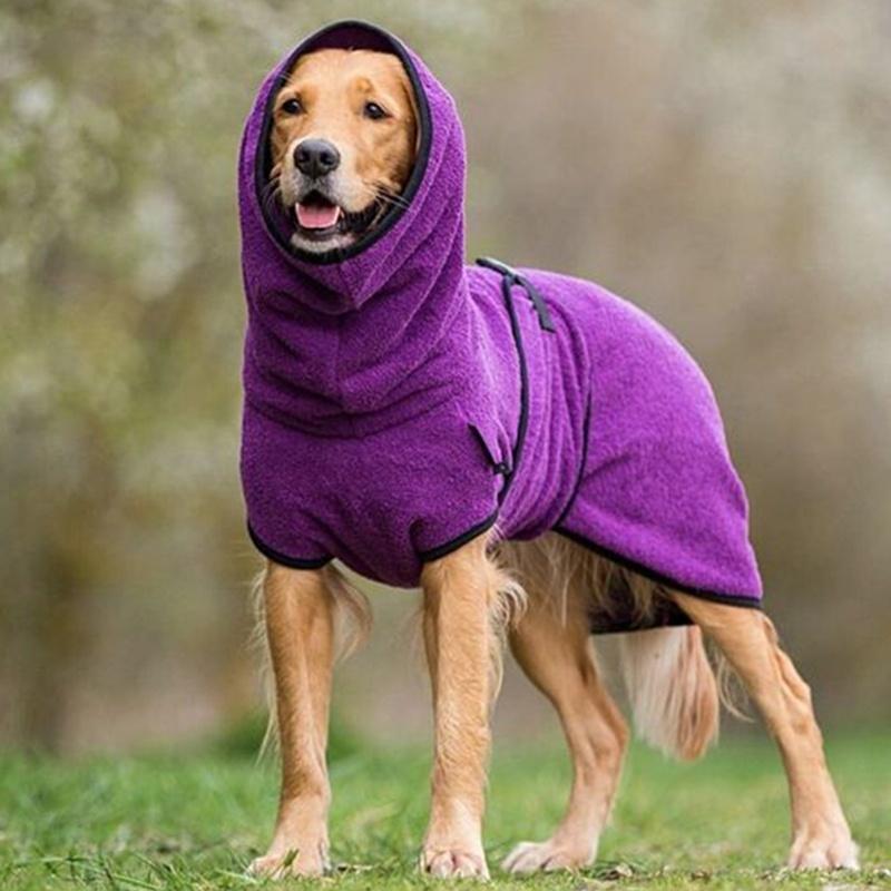 PetWrapz - Peignoir pour animaux de compagnie à séchage rapide avec ajustement serré pour un confort et une facilité après le bain