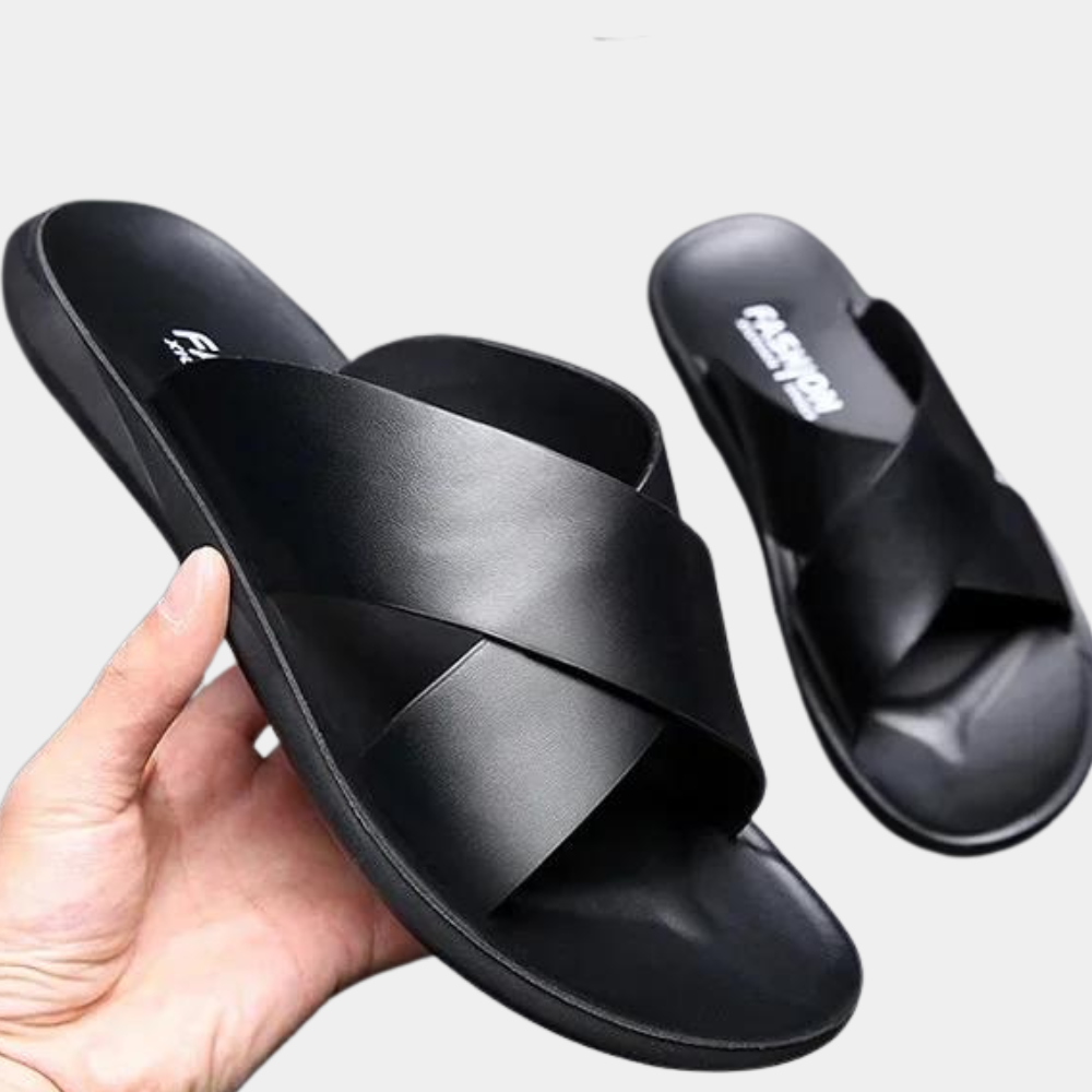 Aaron – Sandales élégantes à enfiler avec brides croisées et semelle légère