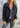Alena - Elegant jacket with unique reverse collar and pockets